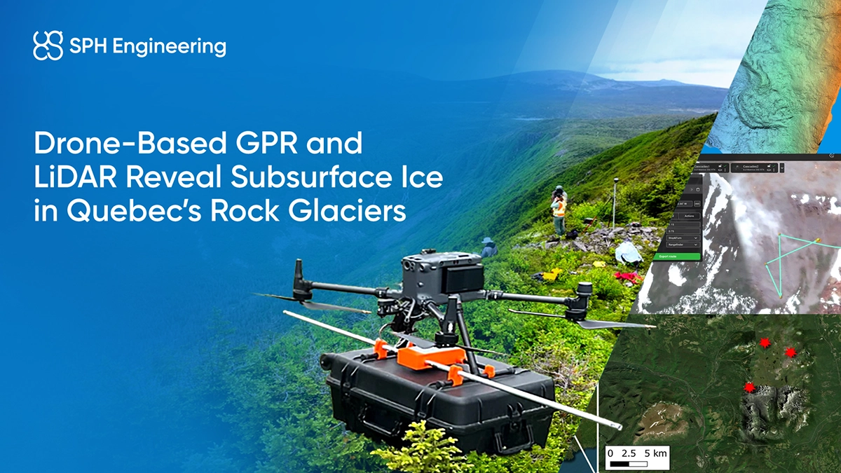 Drone-Based GPR and LiDAR Reveal Subsurface Ice in Quebec’s Rock Glaciers