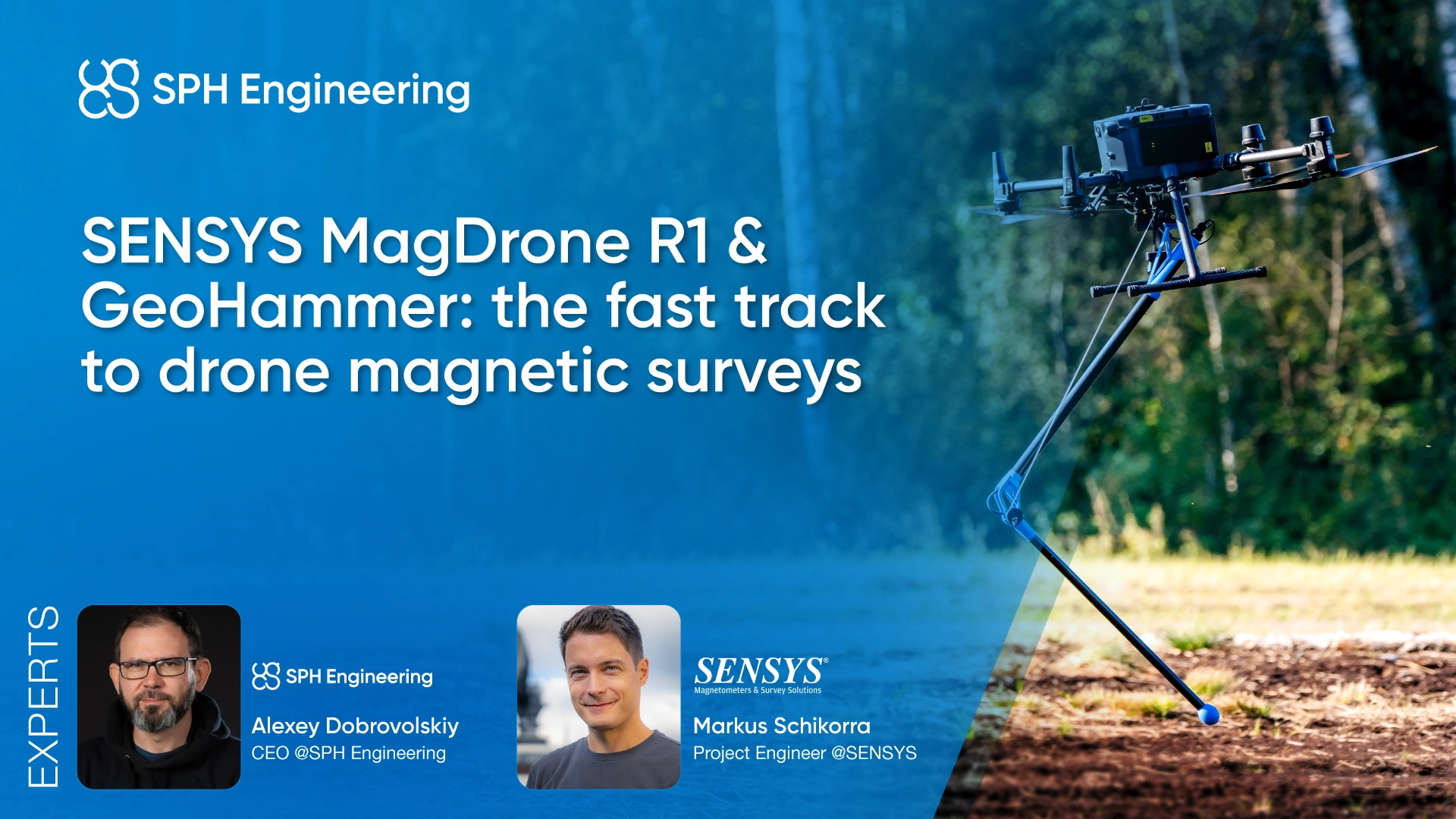 Webinar | SENSYS MagDrone R1 & GeoHammer: the fast track to drone magnetic surveys