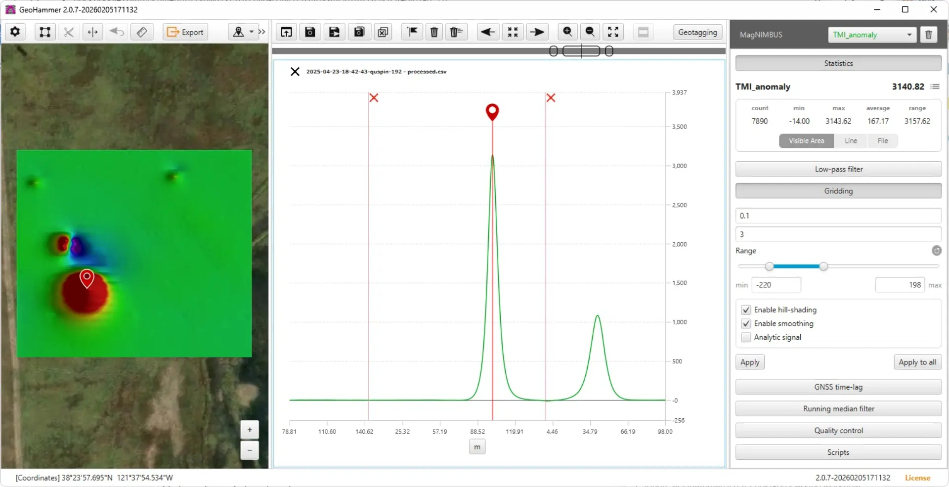 GeoHammer data processing for abandoned wells