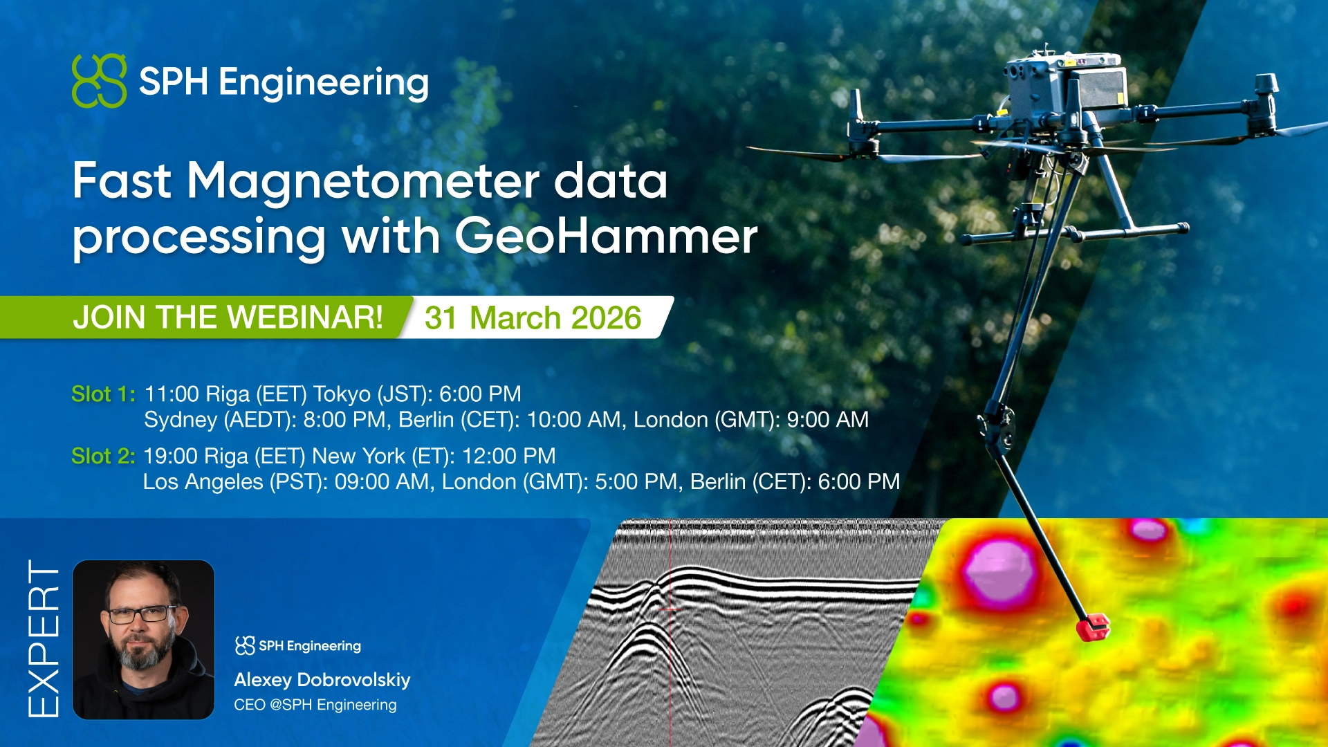 Fast Magnetometer Data Processing with GeoHammer