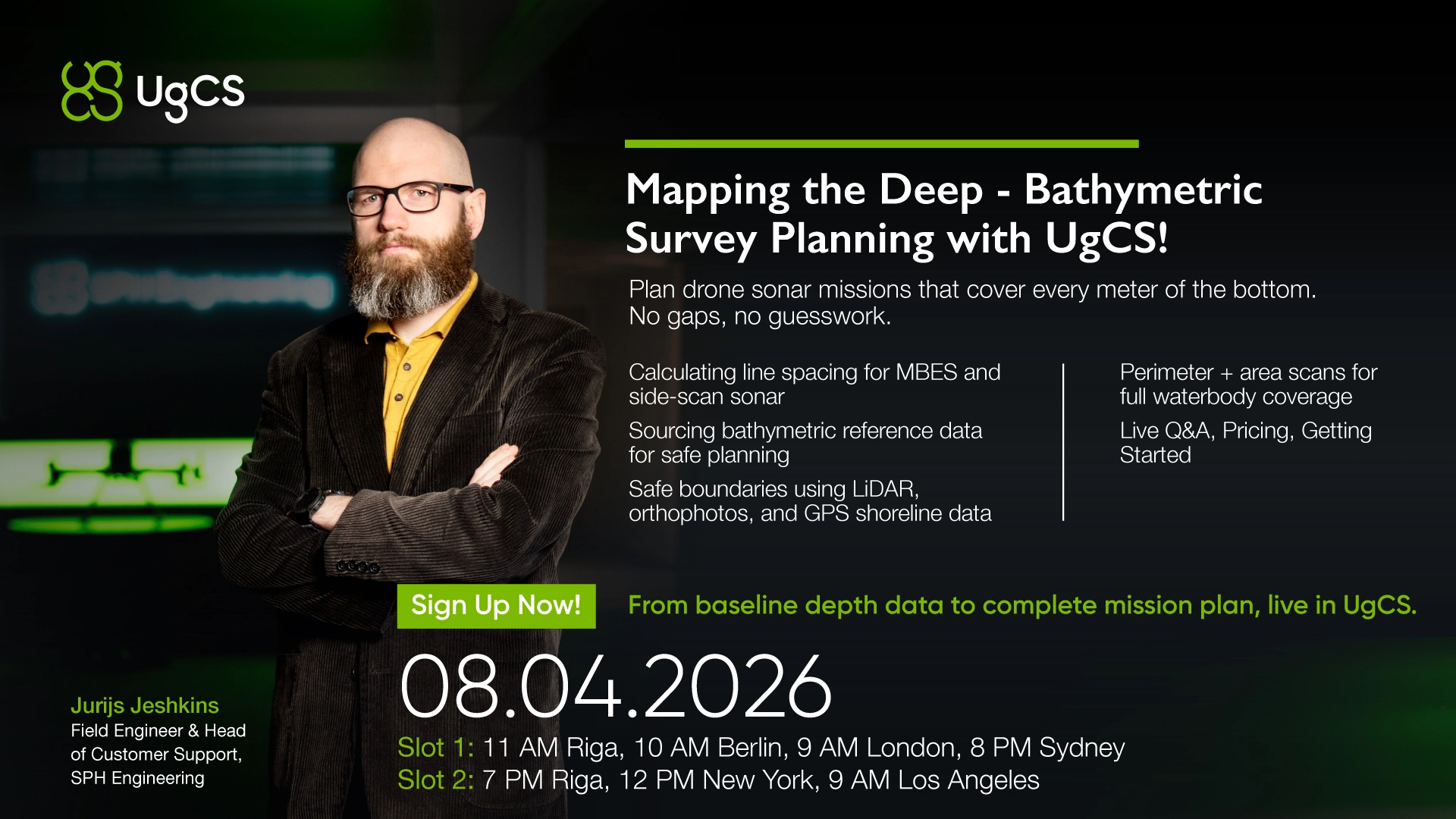 Bathymetric Survey Planning in UgCS: Free Training With SPH Support Lead