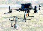 Drone echo sounder kit for UAV-based bathymetric surveys