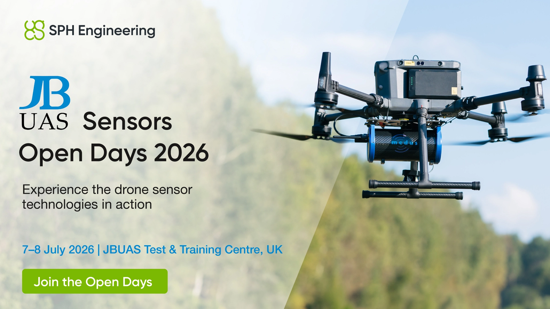 Join JBUAC Senor Open Days 2026: Drone-Based Sensor Workflows in the Field