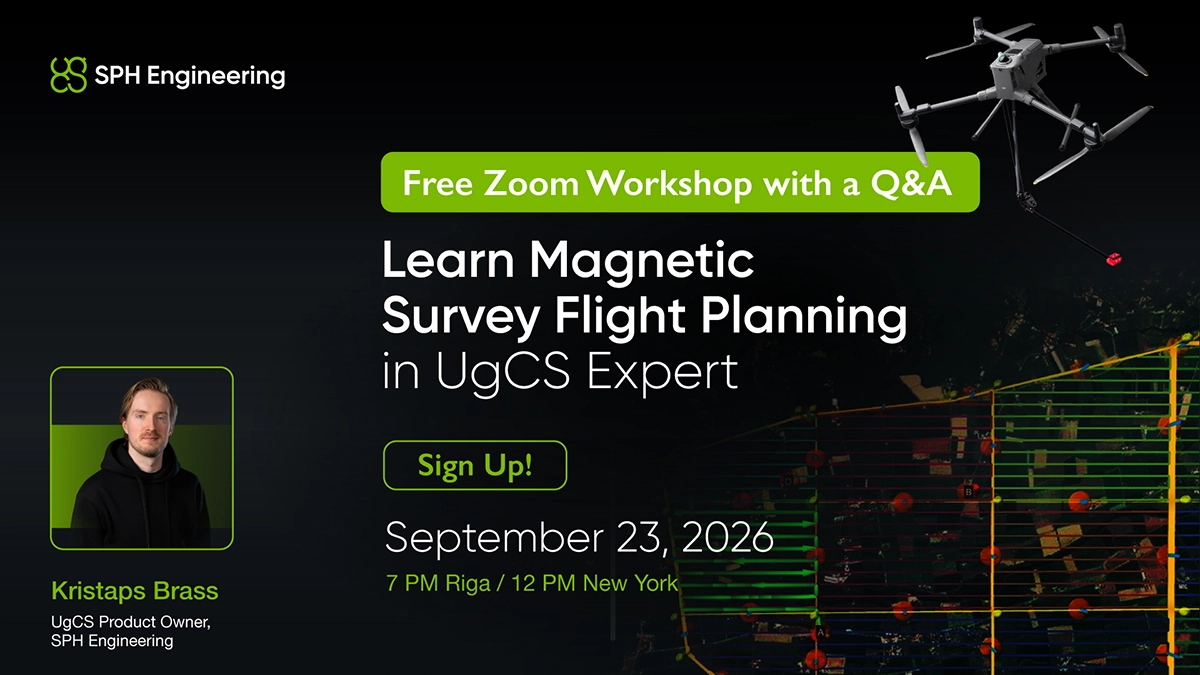 Magnetic Survey Flight Planning in UgCS Expert: Free Workshop, September 23