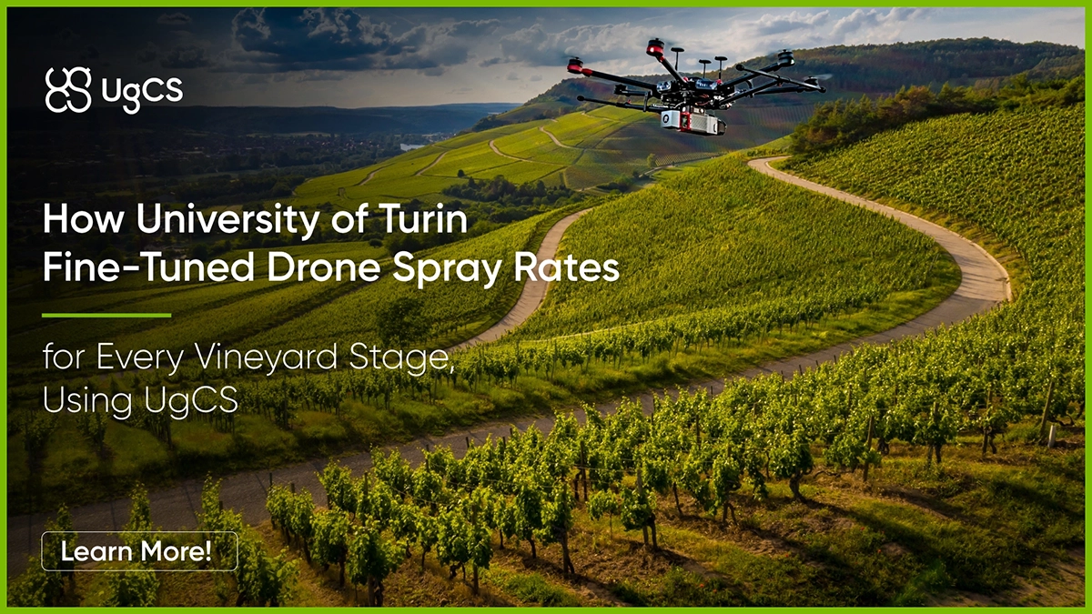 How University of Turin Matched Drone Spray Rates to Vineyard Growth Stage Across 45 UgCS Flights
