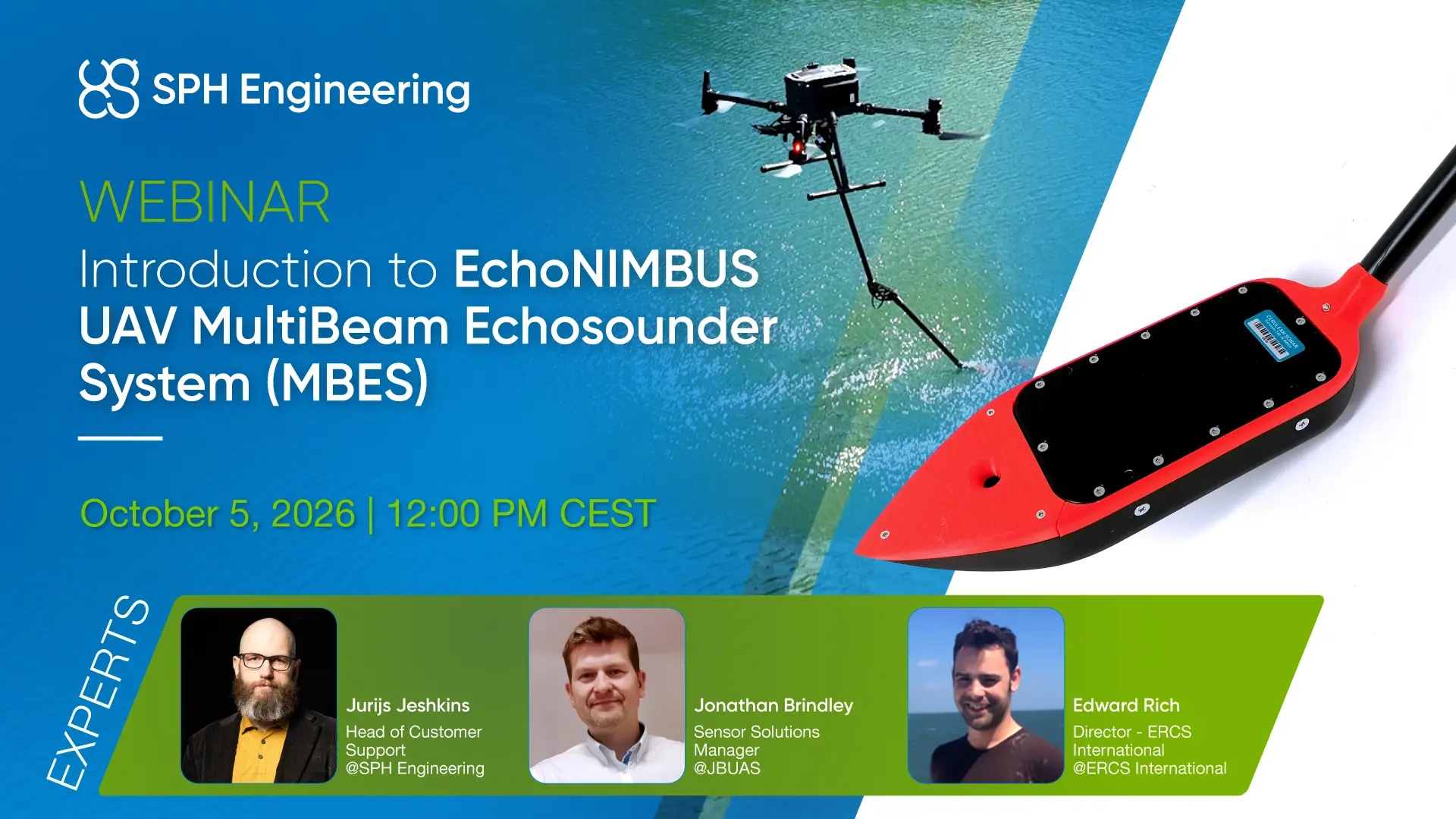 Introduction to EchoNIMBUS UAV MultiBeam Echosounder System (MBES)