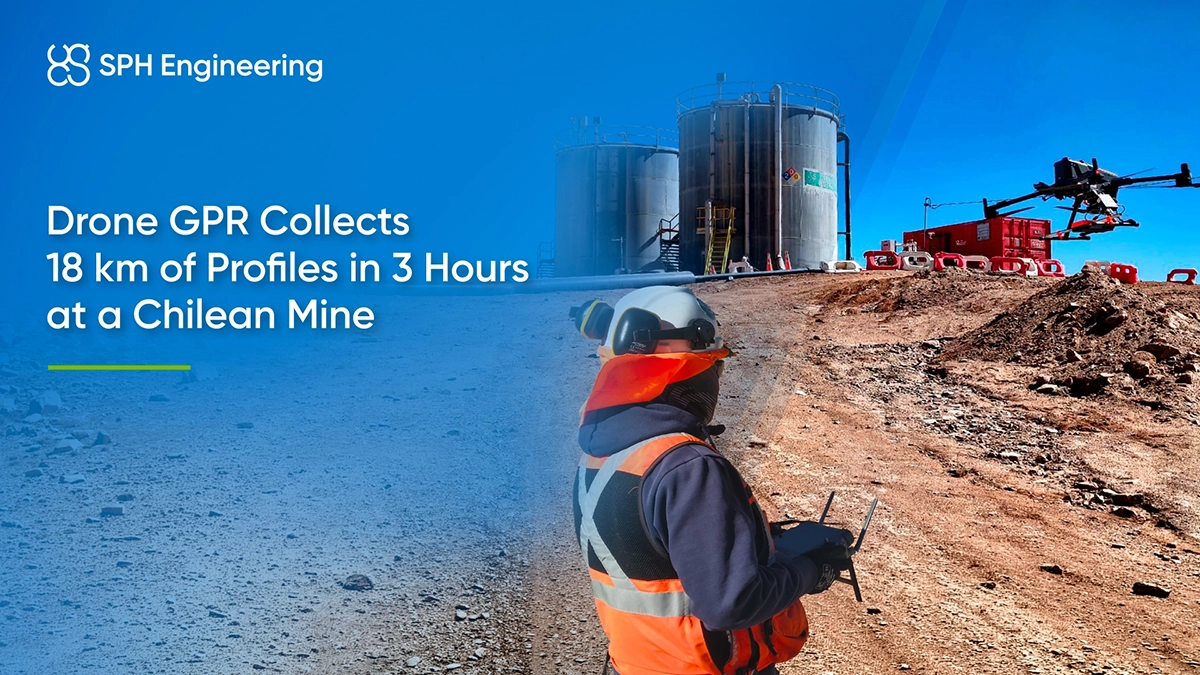 Drone GPR Collects 18 km of Profiles in 3 Hours at a Chilean Mine