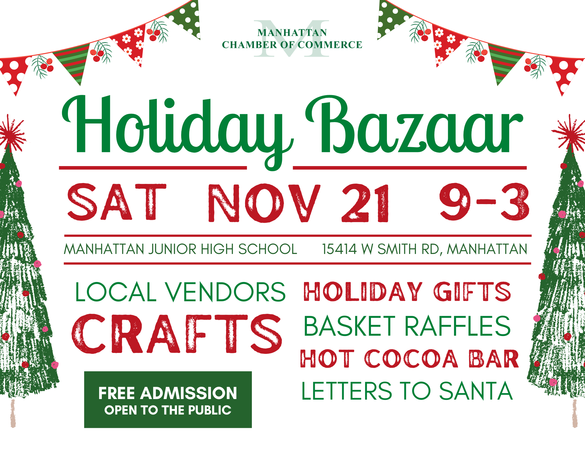 2026 Manhattan Chamber Holiday Bazaar flyer