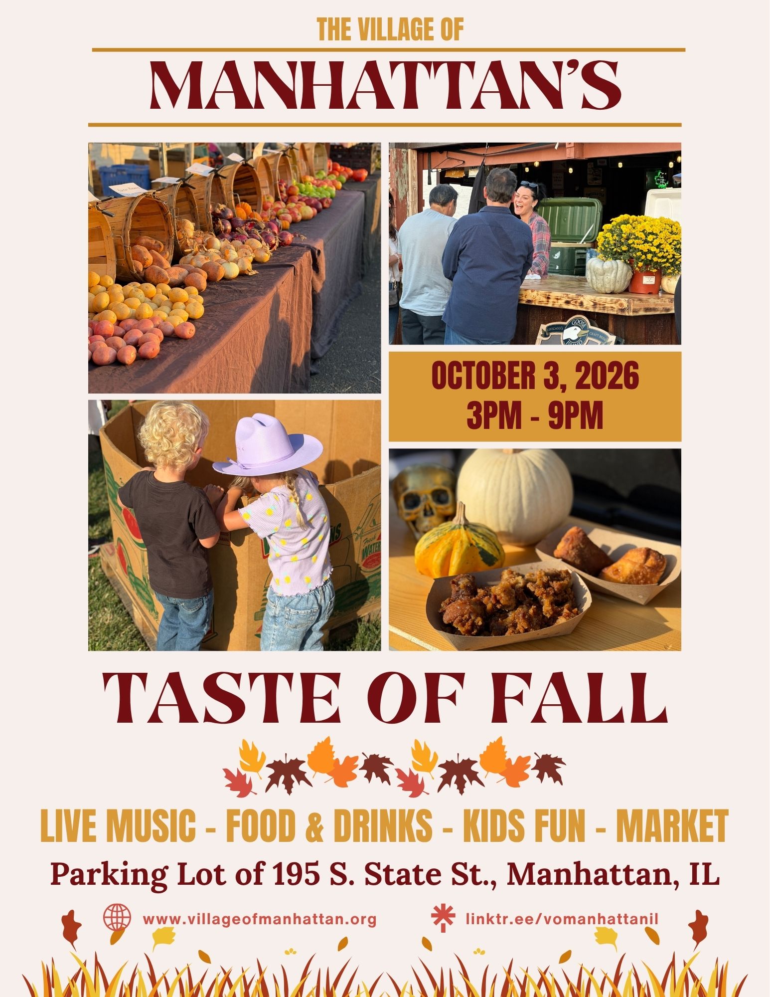 2026 Manhattan Taste of Fall flyer
