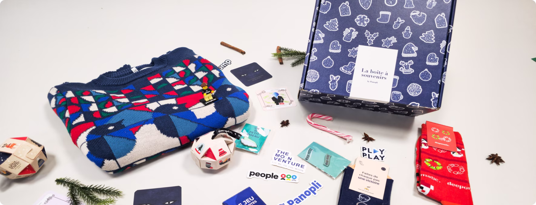 Coffret cadeau de fin d'année entreprise préparé par Panopli