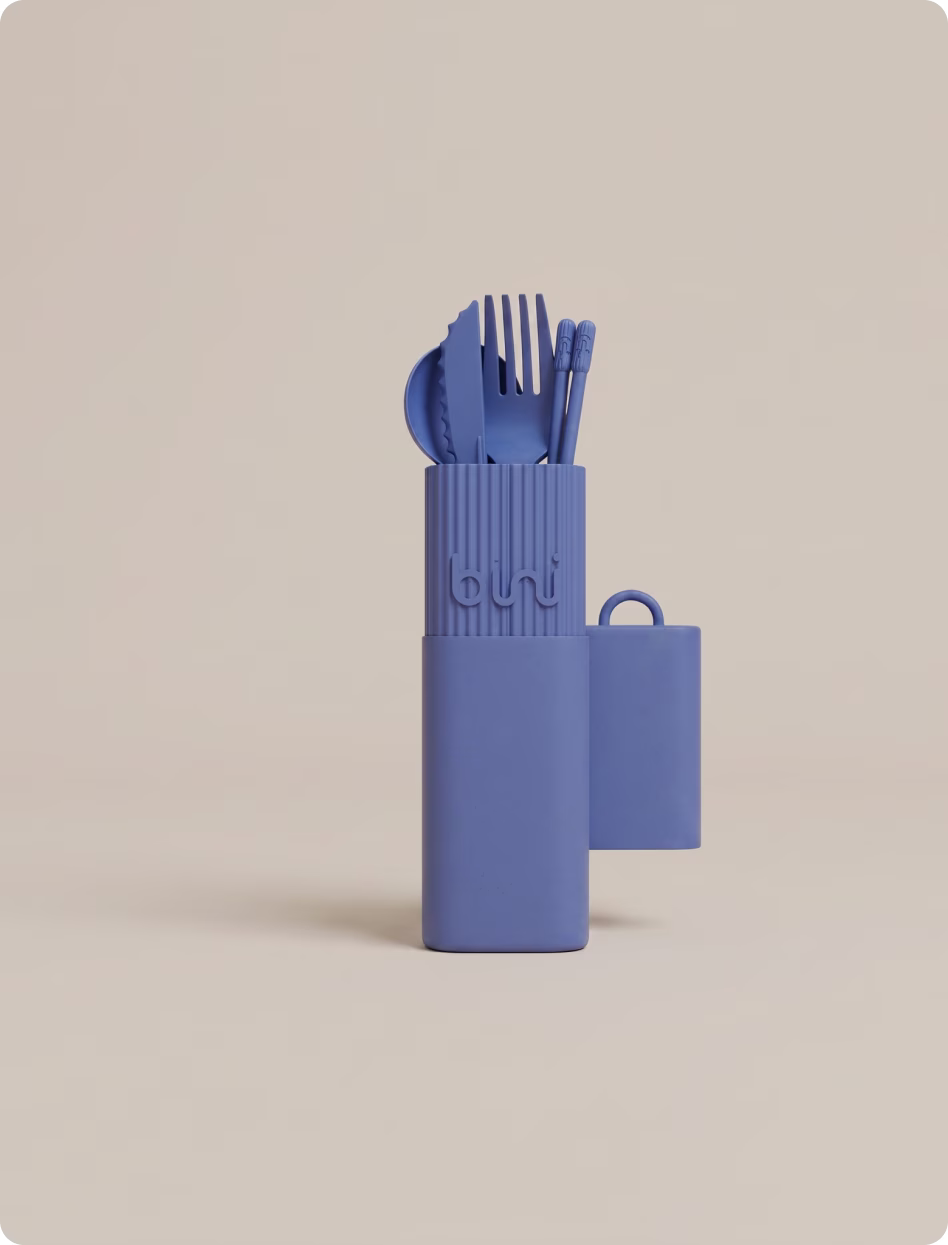 Kit de couverts en matière recyclée - Bini