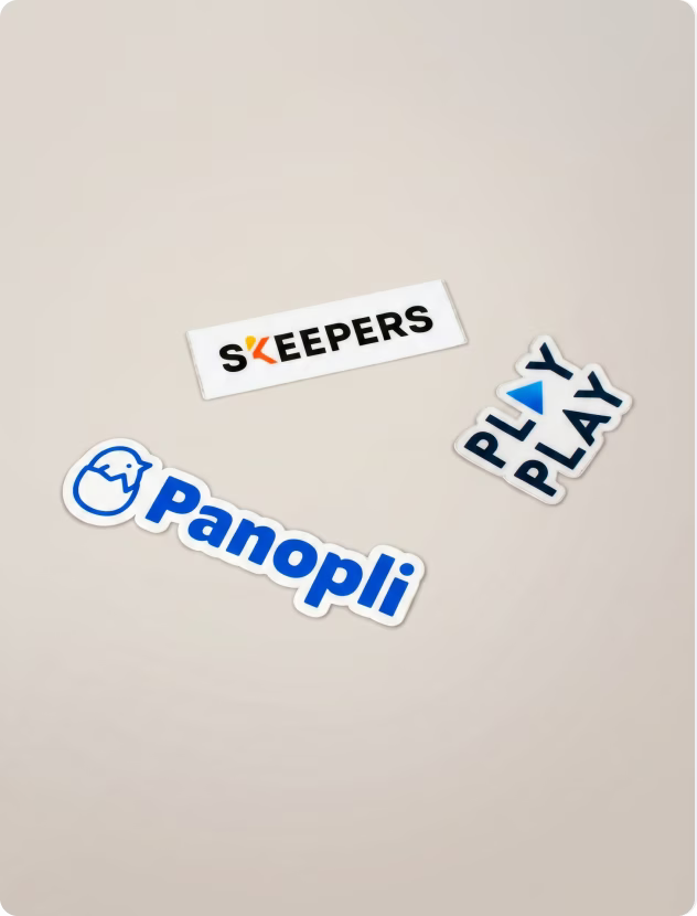 Stickers découpés à la forme