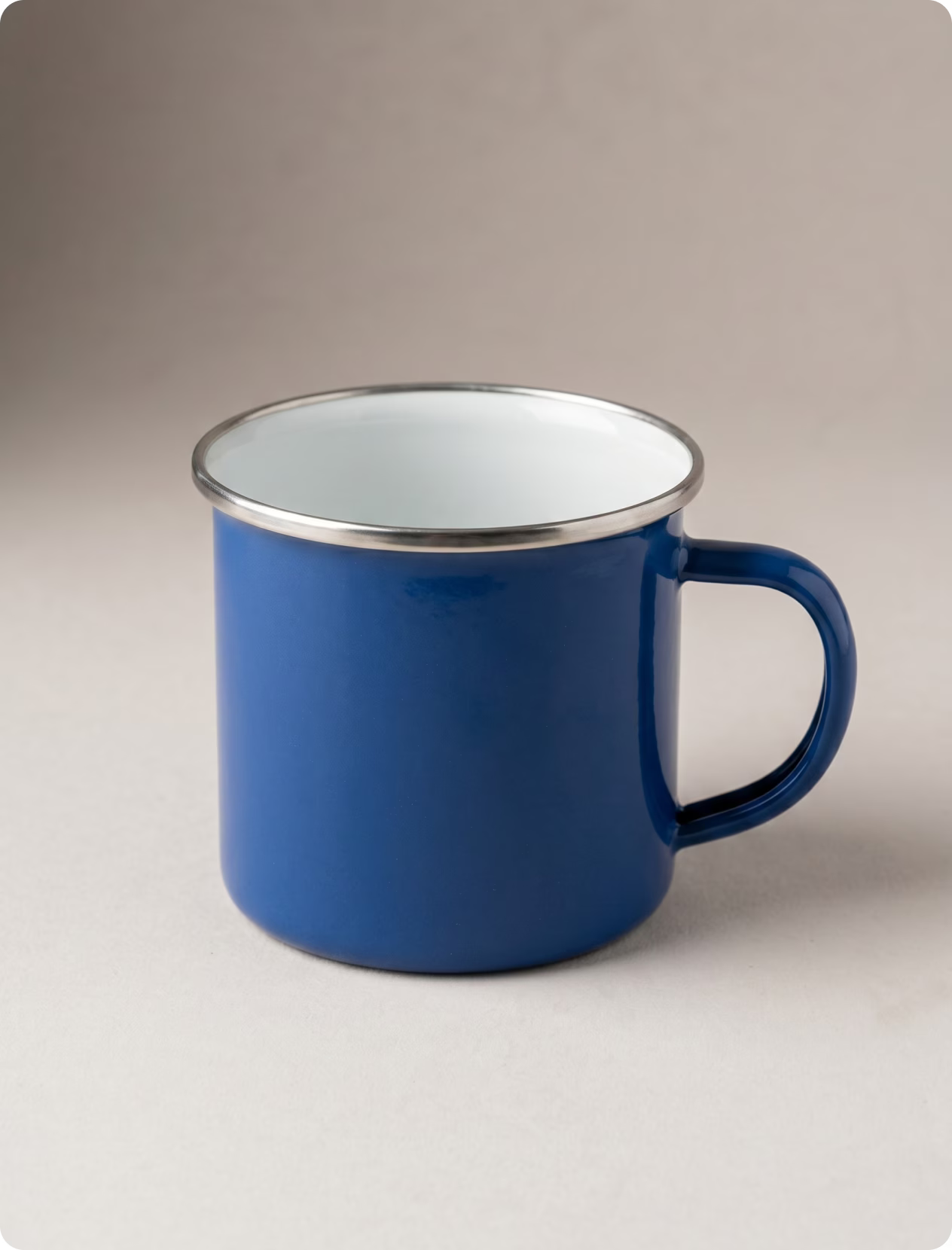 Mug vintage en émail personnalisé