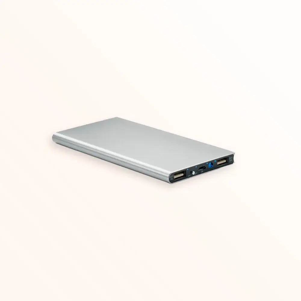 Chargeur externe 8000 mAh en aluminium avec panneau solaire personnalisé