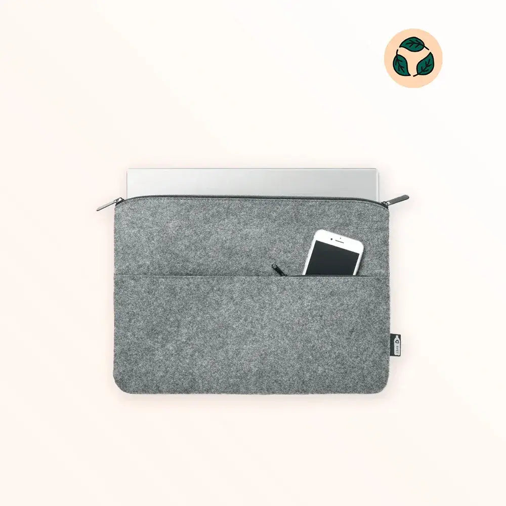 Pochette en feutre RPET pour ordinateur 14\" personnalisée