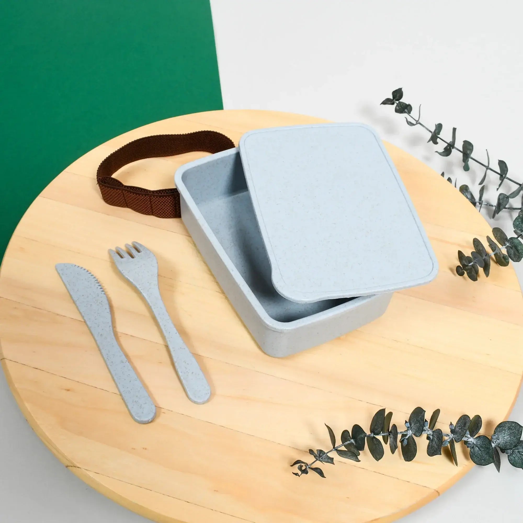 Lunchbox à 1 compartiment en PP avec couverts 700 ml
