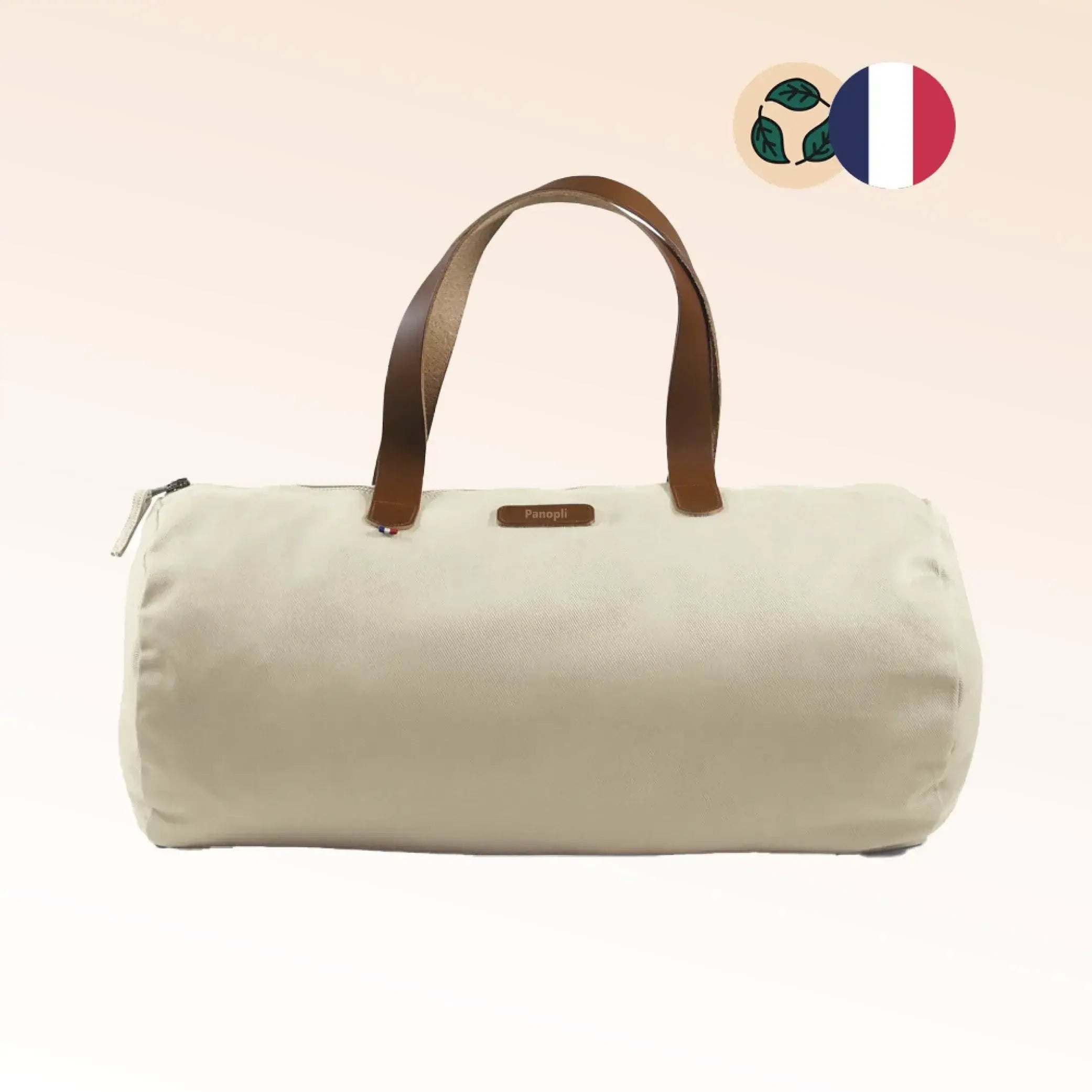 Sac polochon made in France en coton bio personnalisé - 360g