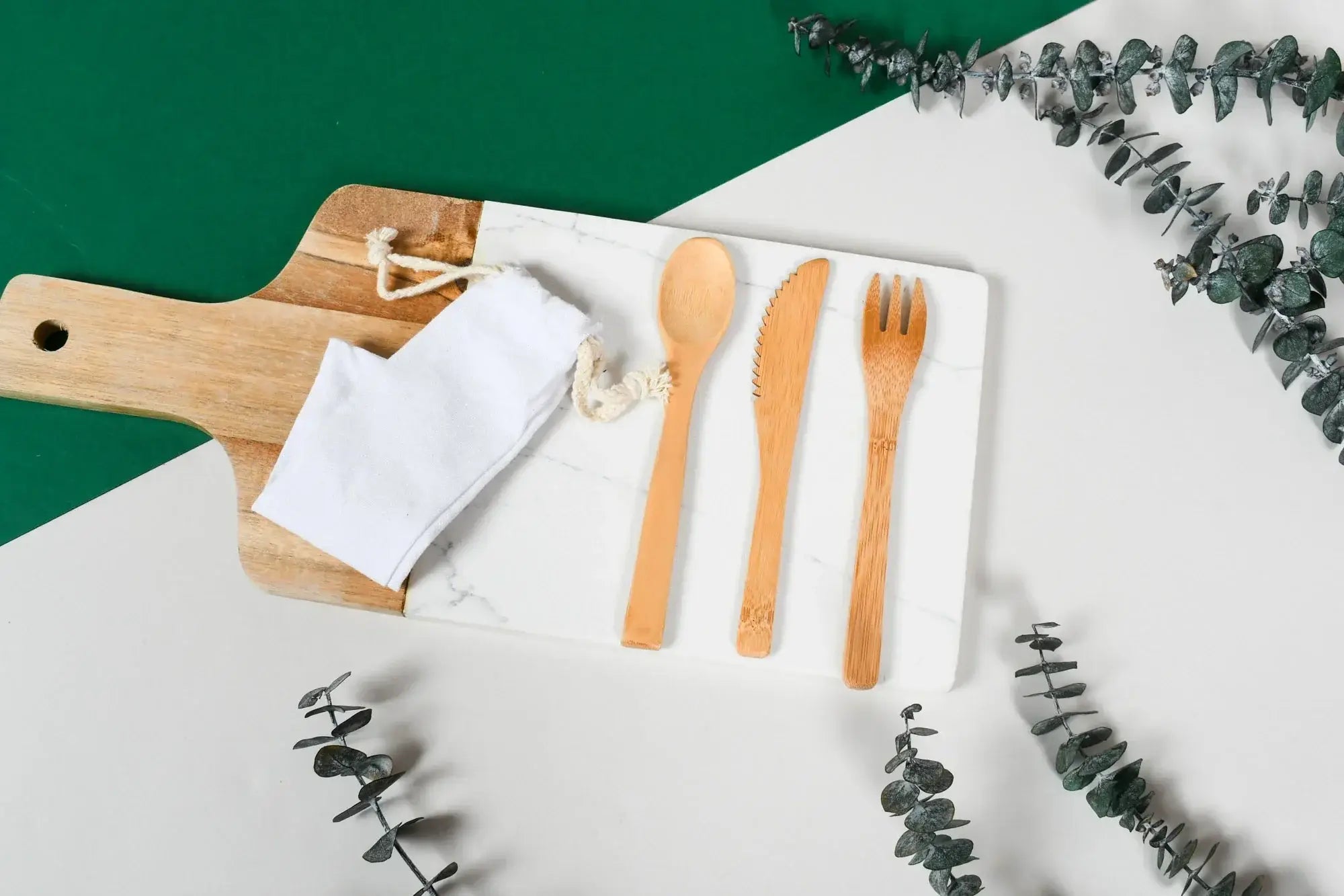 Set de couverts en bambou