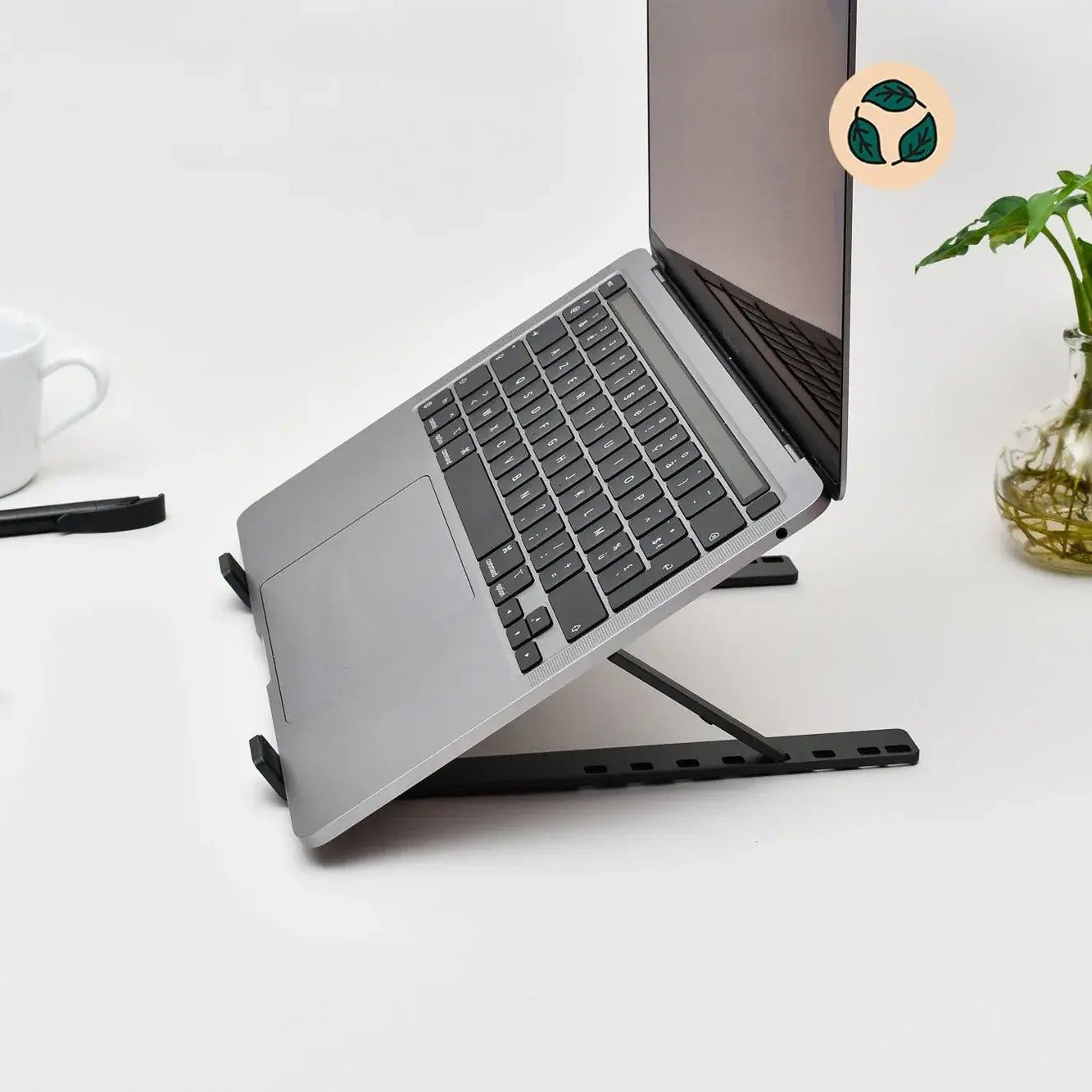 Support d'ordinateur en aluminium recyclé personnalisé