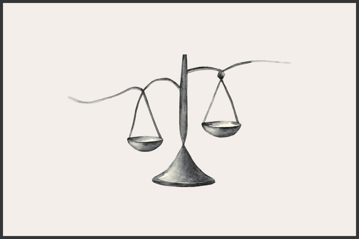 Símbolo de equilíbrio representando a busca por independência financeira ética da Ascenda Wealth.