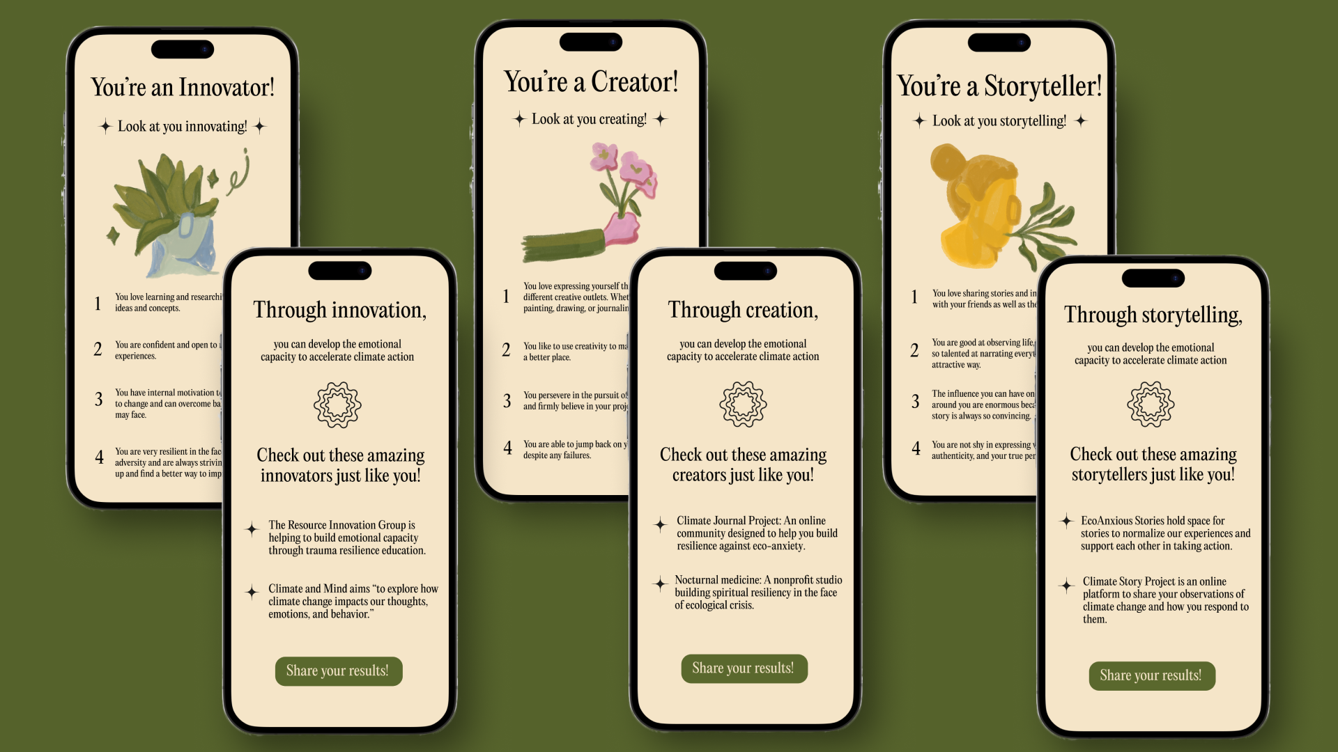 Climate role screens
