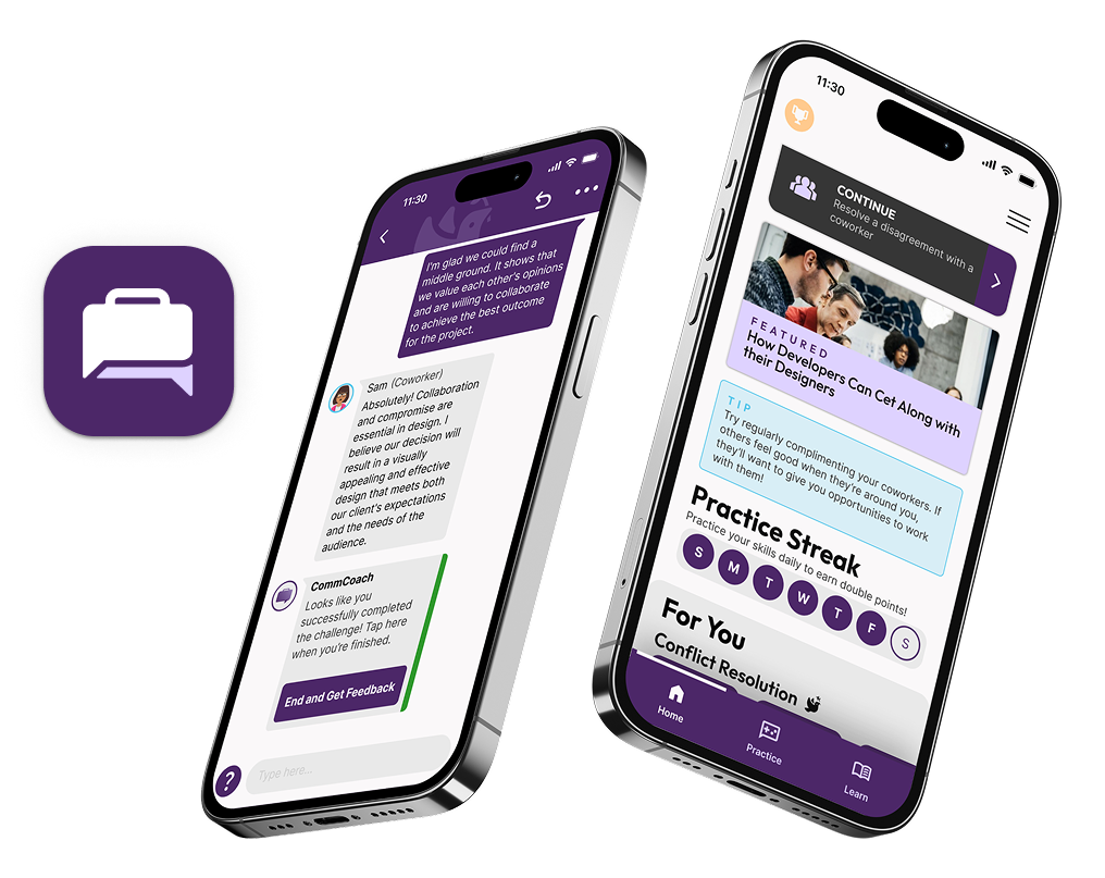 Three posters on a gradient backdrop