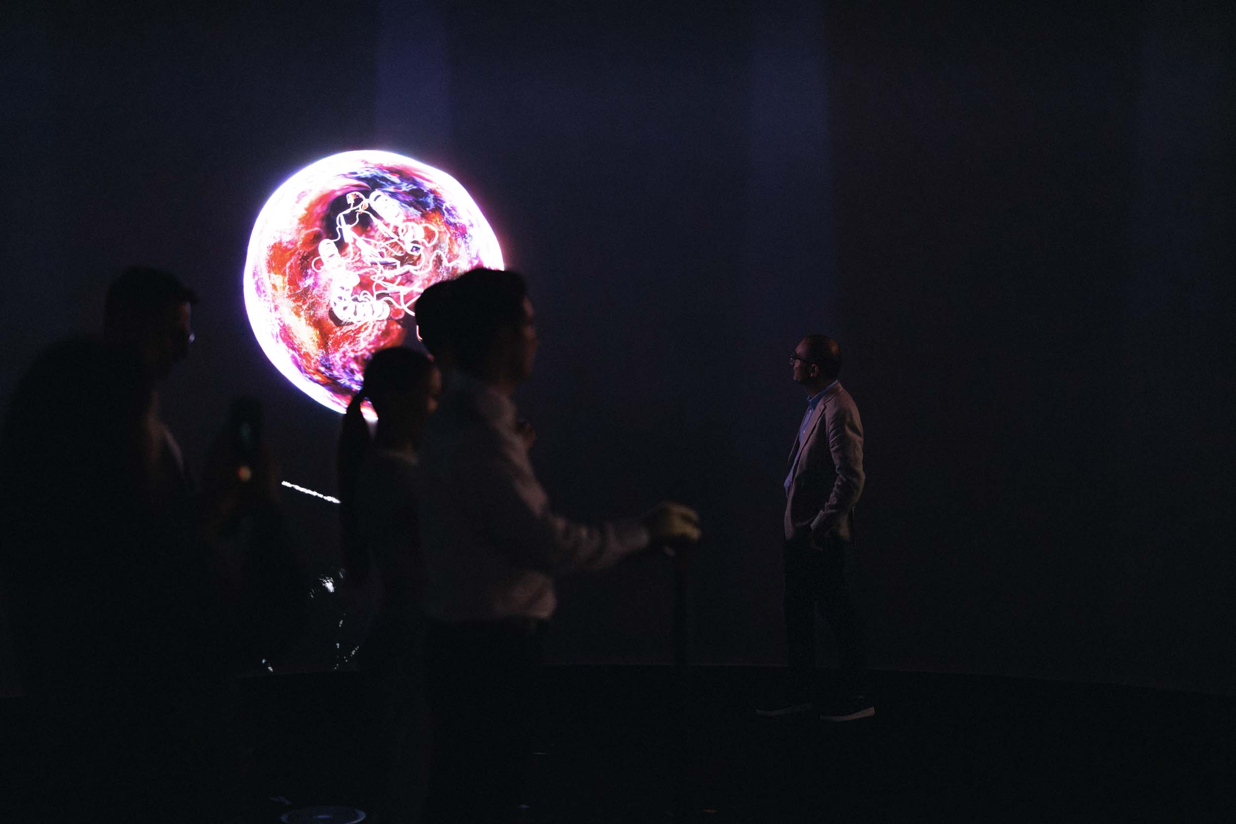 "Bloom", 2024, installation view at UTS Data Arena, Sydney, AU (Photo by Bee Elton)