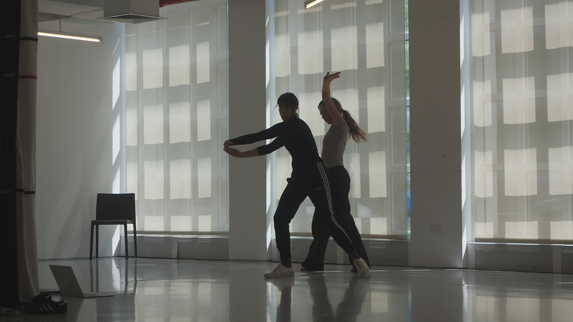 research-based collaboration with choreographer Mary John Frank to develop movements for performance screening at Museum of the Moving Image