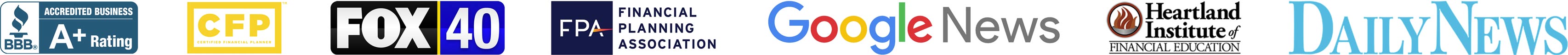Scrolling Banner of Credibility logos