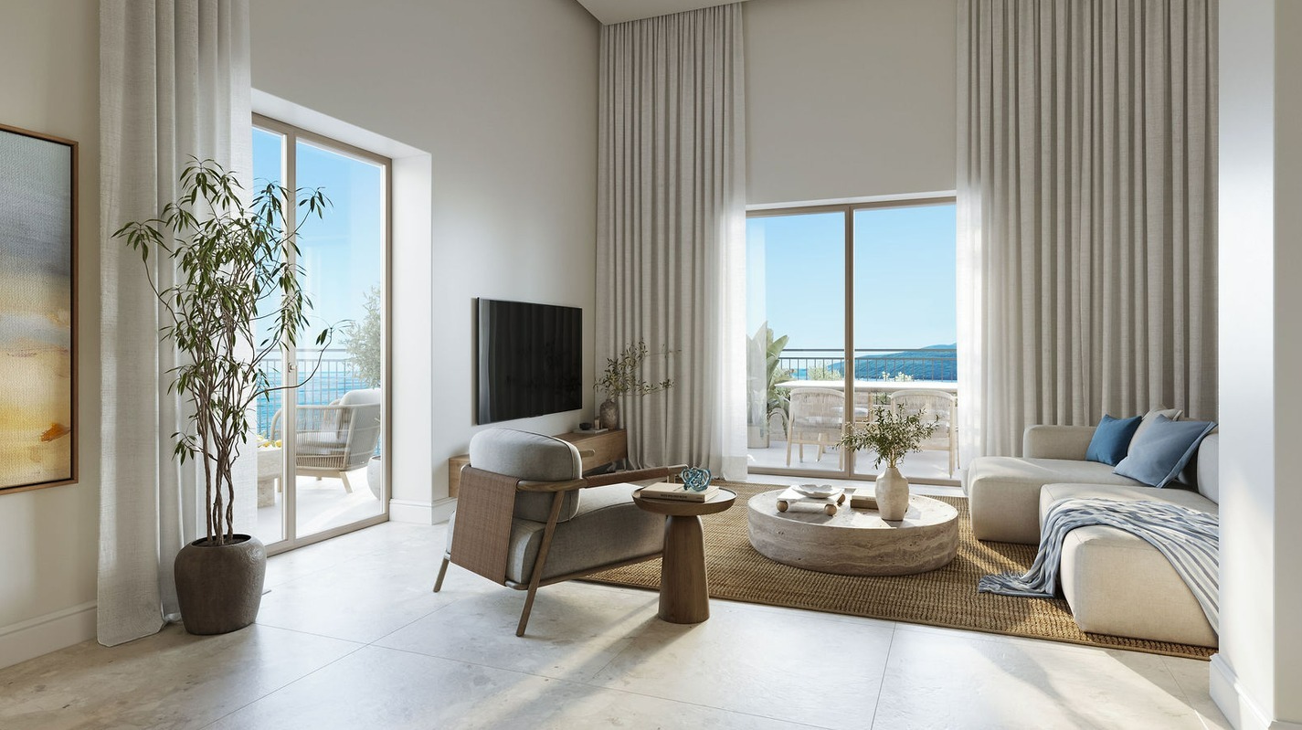 three bedroom apartment for sale in lustica tivat montenegro real estate investment