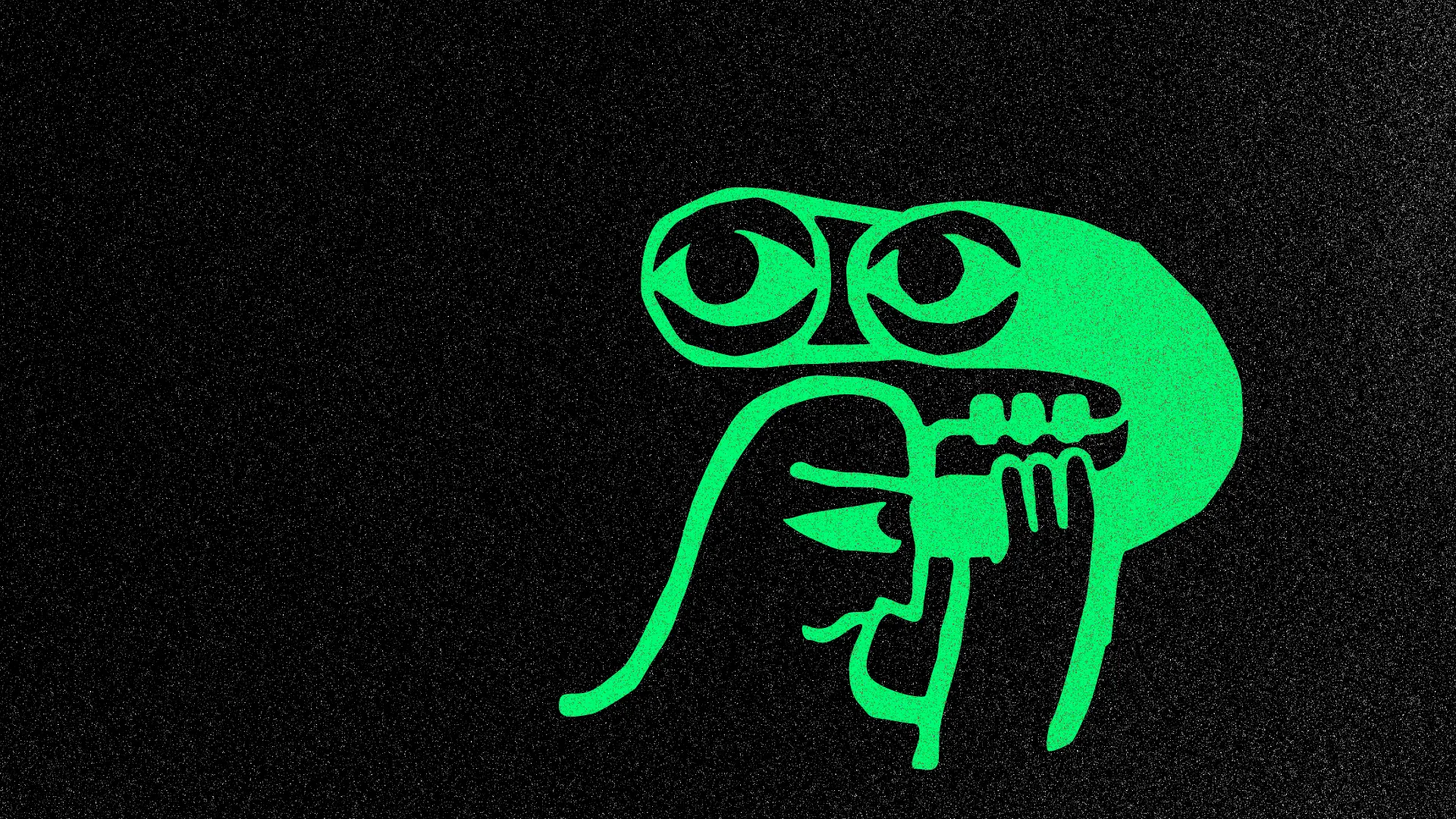 Ai Search Engine Illustration of a guy looking through binoculars that are looking behind him