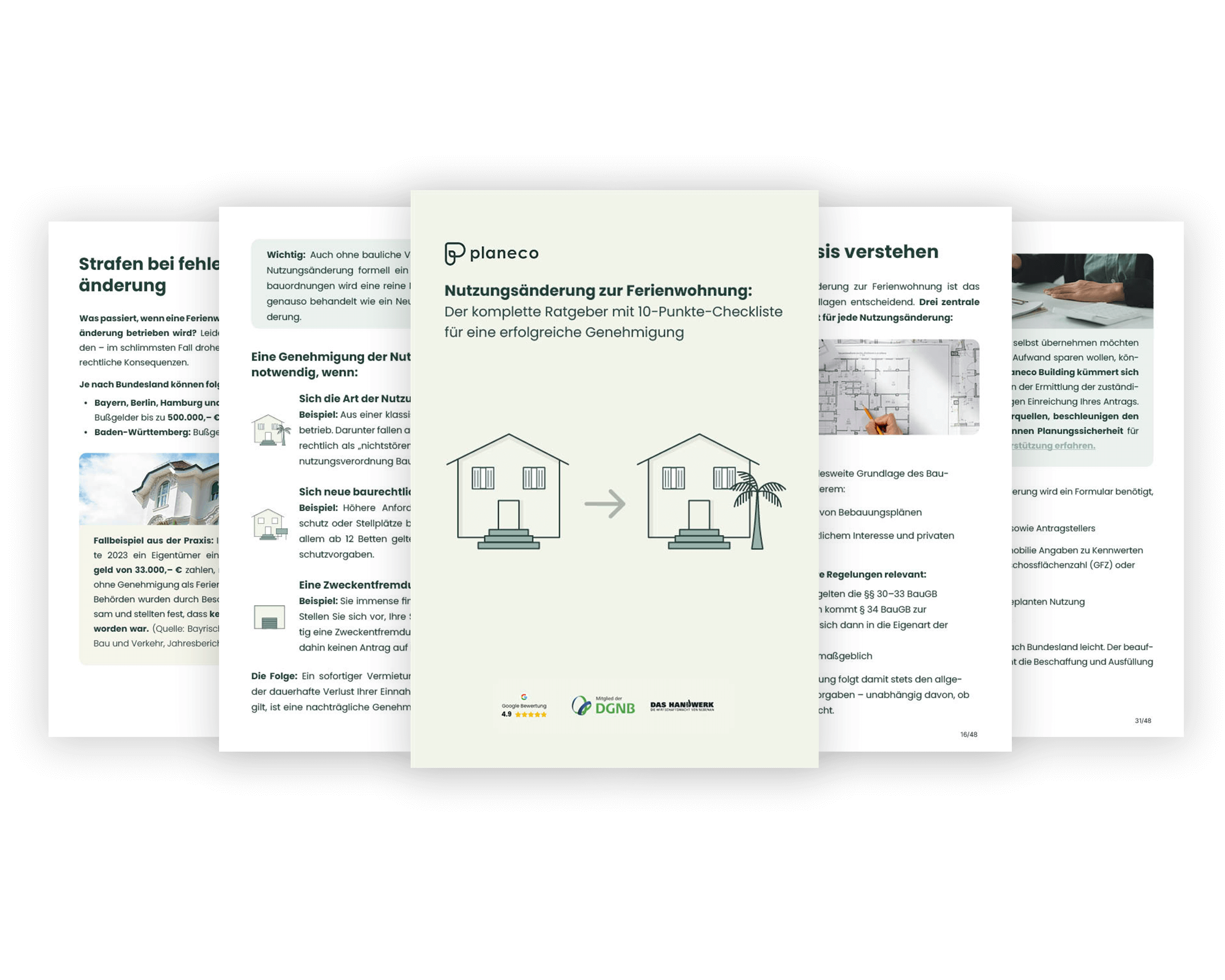 Ratgeber Nutzungsänderung Ferienwohnung Mockup