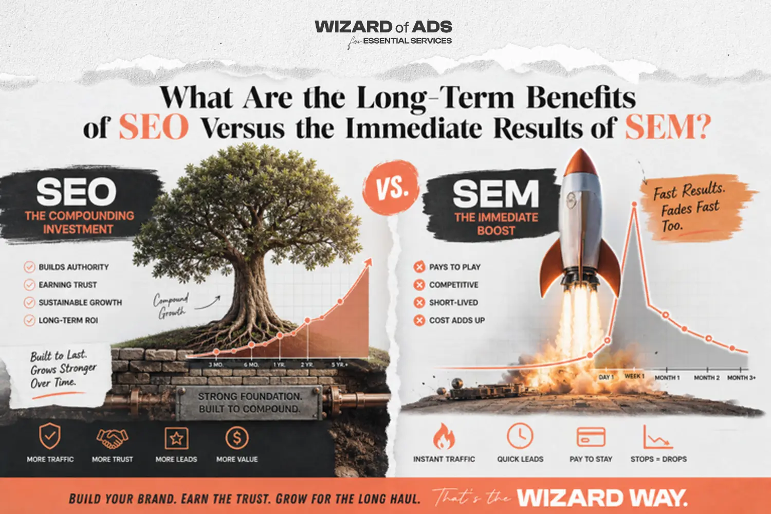 What Are the Long-Term Benefits of SEO Versus the Immediate Results of SEM?