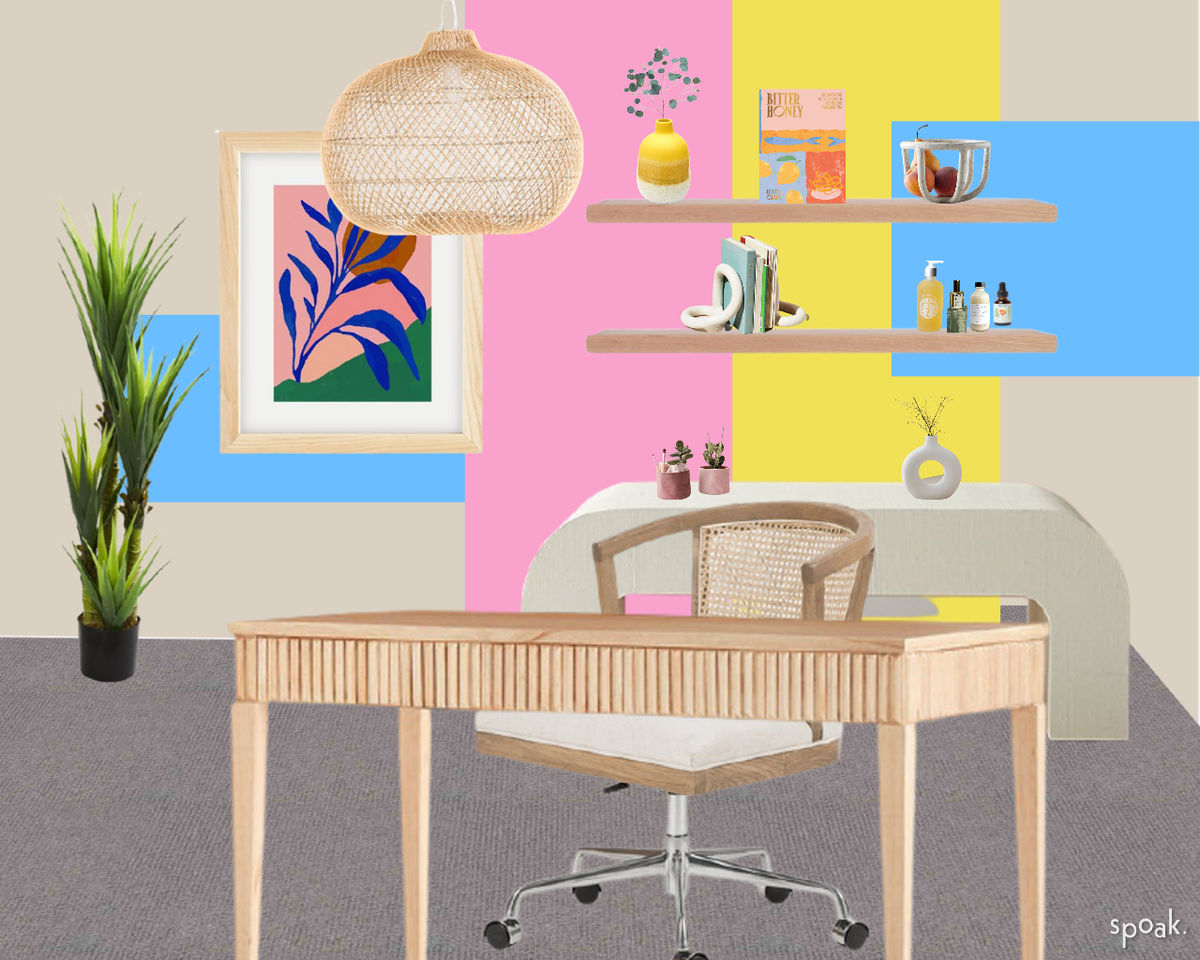 colorful wall mural design