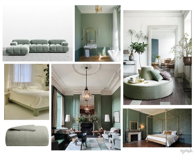 sage green interior design