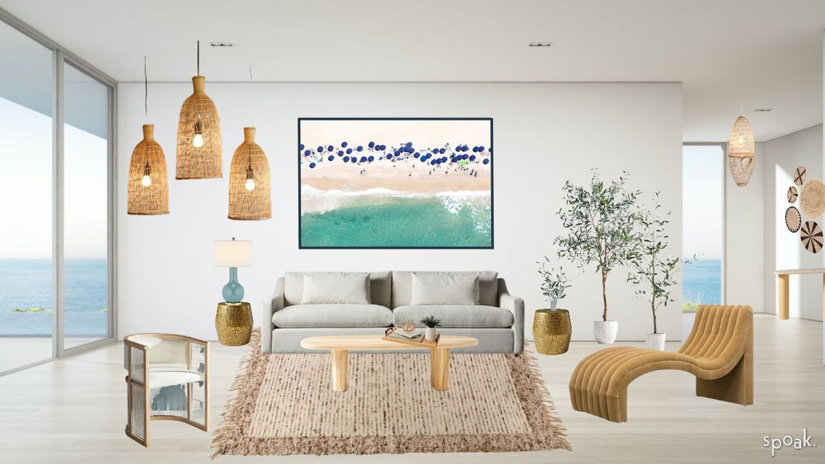 beachy airy coastal living room