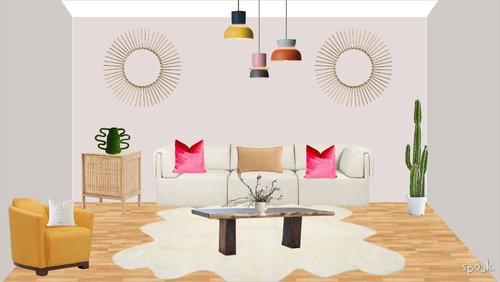 colorful living room