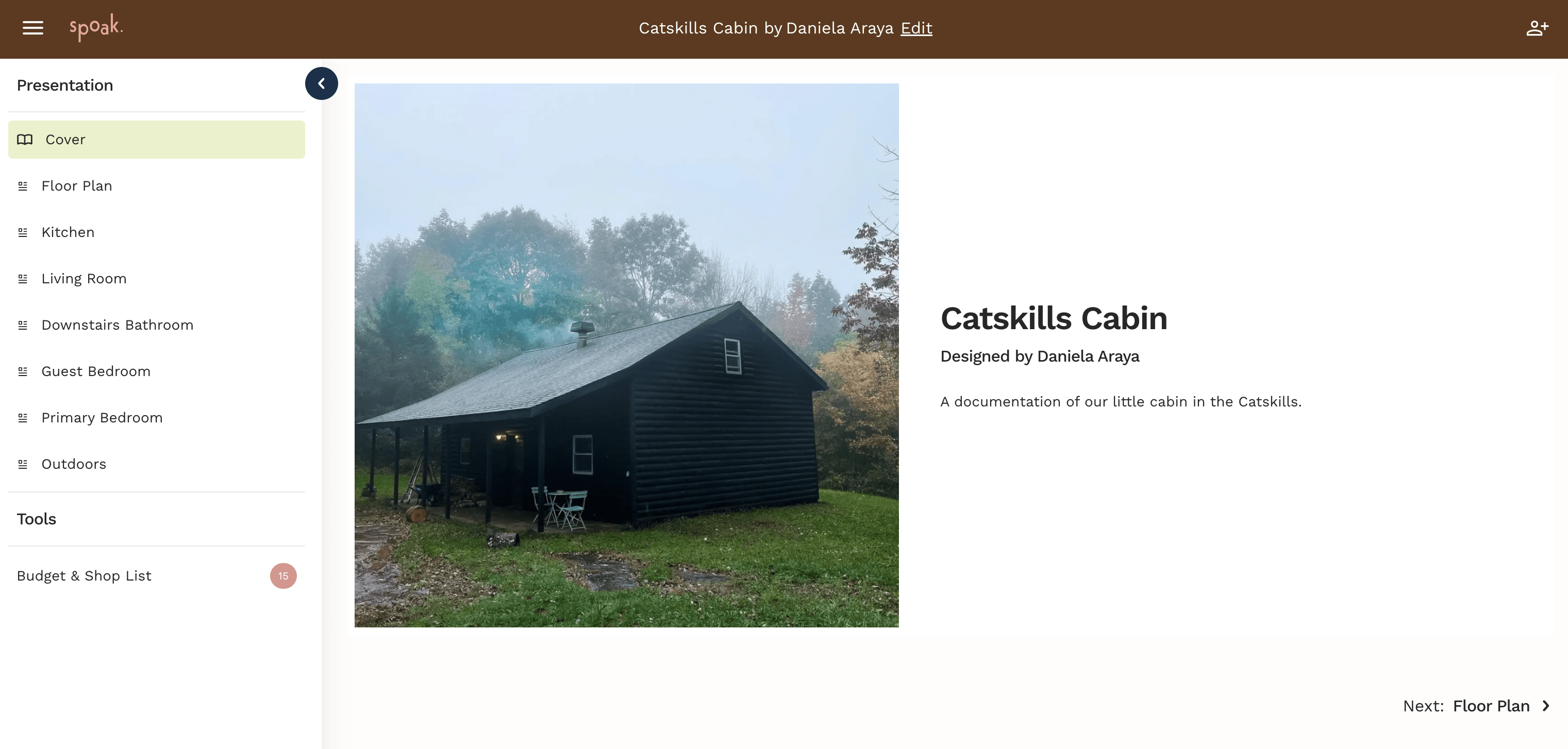 spoak project presentation mode