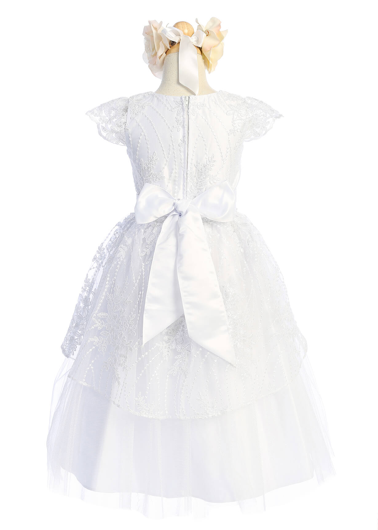 little girls white dress