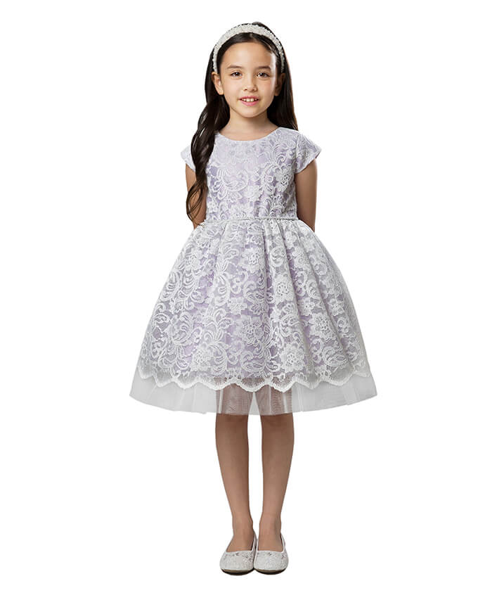 little girl wearing a dress