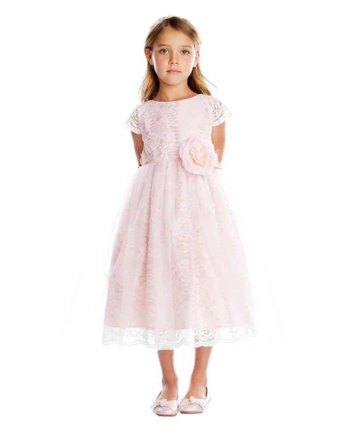 little girl wearing a dress