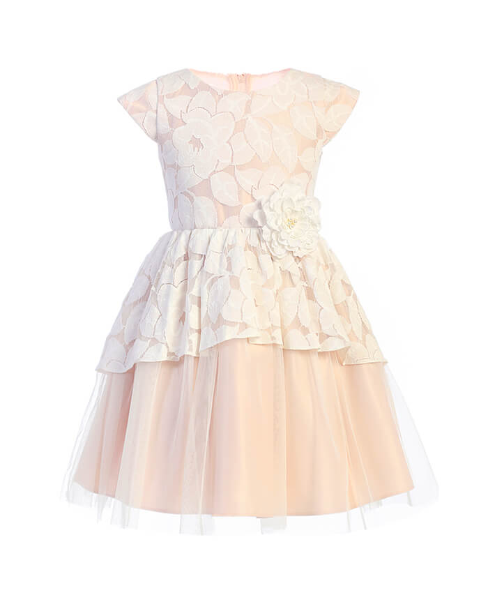 little girl wearing a dress