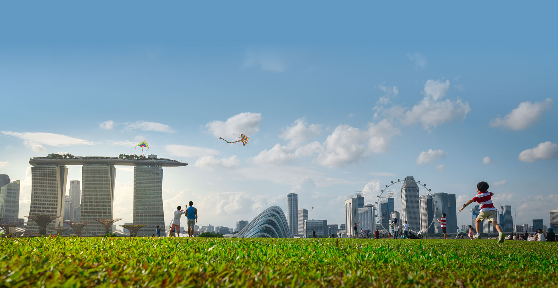 Singapore Skyline featuring Marina Bay Sands and the Central Business District