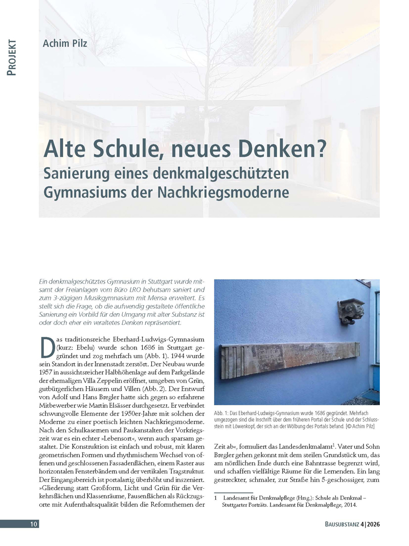 Alte Schule - Neues Denken?