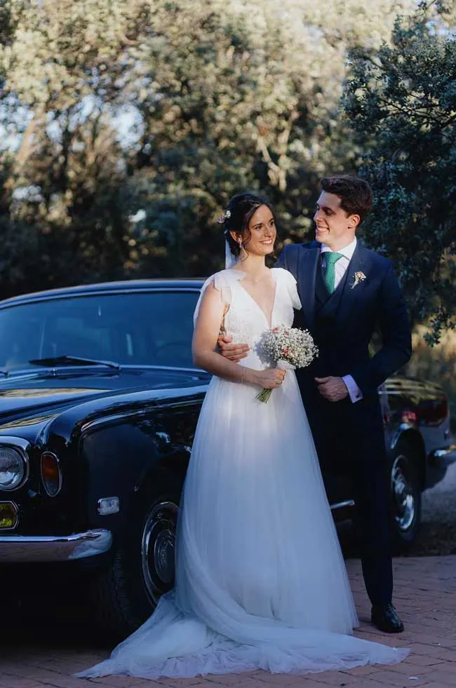 Pareja de recién casados en Club de Tiro Madrid