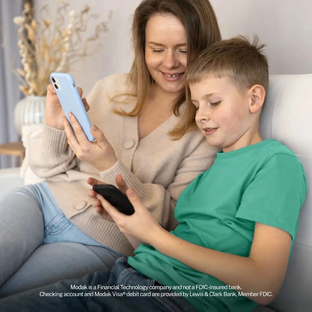 Mom and kid spending time together