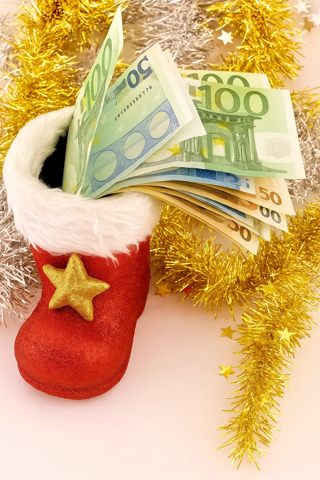 money gift christmas themed