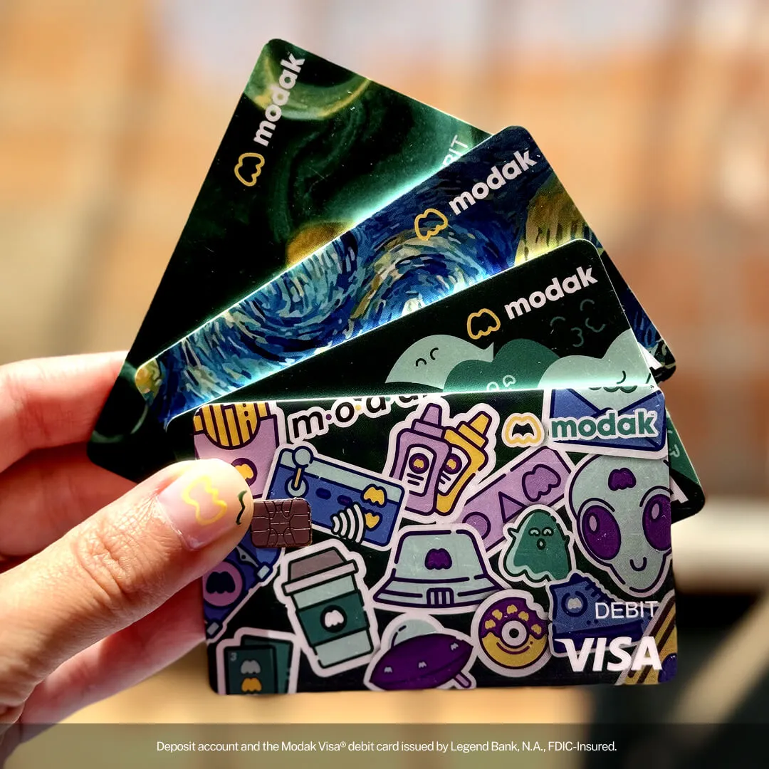 Modak debit cards