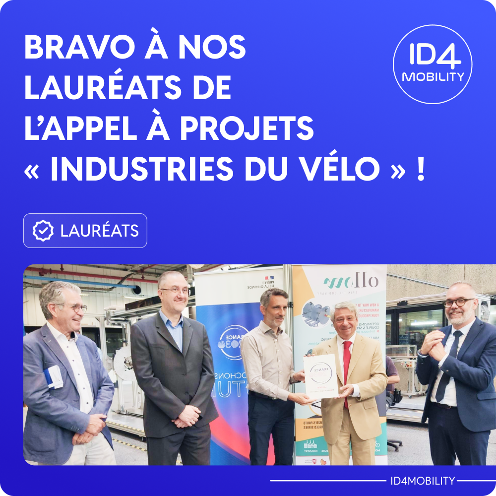 25% des lauréats labellisés par ID4MOBILITY !