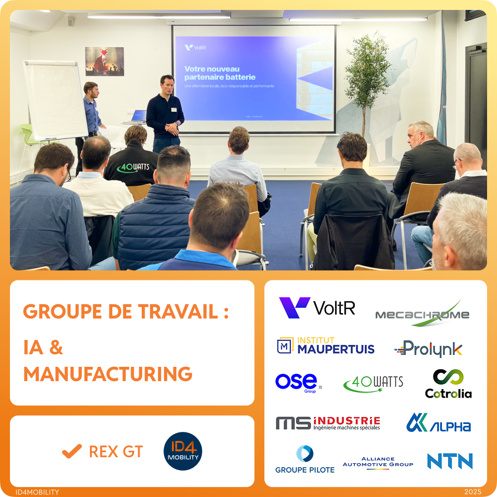 Groupe de travail « IA & Manufacturing » - VoltR